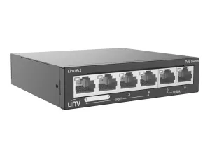 UNV - Switch - 4 x 10/100 (PoE )   2 x 10/100 - desktop - PoE  (60 W) NSW2020-6T-POE-IN