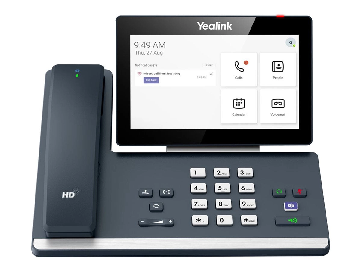 Yealink MP58-WH E2 - VoIP phone - with Bluetooth interface with caller ID/call waiting - SIP - classic gray MP58-WH E2 TEAMS